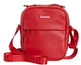 Leather Shoulder Bag Red