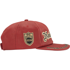 New York Leather 6 Panel Red