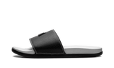 Adilette Comfort Slides "Core Black Silver Metallic" JQ2254