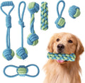 7 Pack Puppy Rope Toys for Small Dogs Durable Cotton Chew and Tug Toys Interactive Teething Rope for Teeth Cleaning and Mental Stimulation