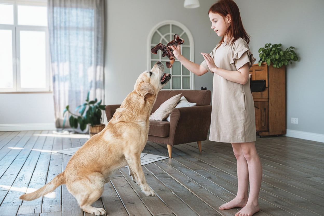 Brown Lobster-Shaped Dog Chew Toy for Aggressive Chewers, Durable Nylon Chew Toy for Large and Medium Dogs, Bacon Flavored Indestructible Chew Toy