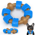 Blue Ring-Shaped Dog Chew Toy for Aggressive Chewers, Durable Interactive Dog Chew Toy for Medium and Large Breeds, Stress-Relief Chewing Toy