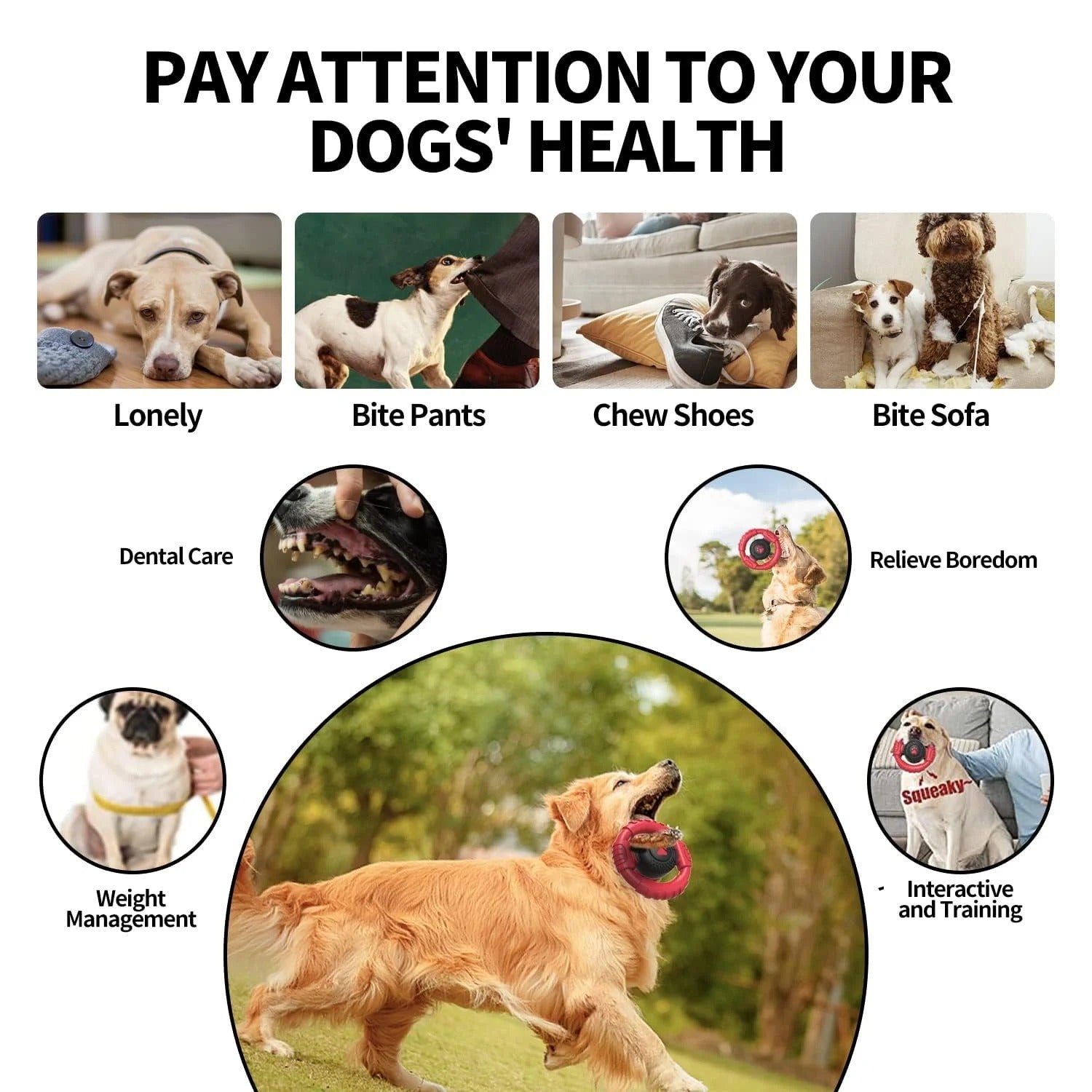 Extreme Tough Blue Dog Chew Toy for Aggressive Chewers, Durable Squeaky Dog Toy for Medium and Large Breeds, Indestructible Nylon & Rubber Chew Toy