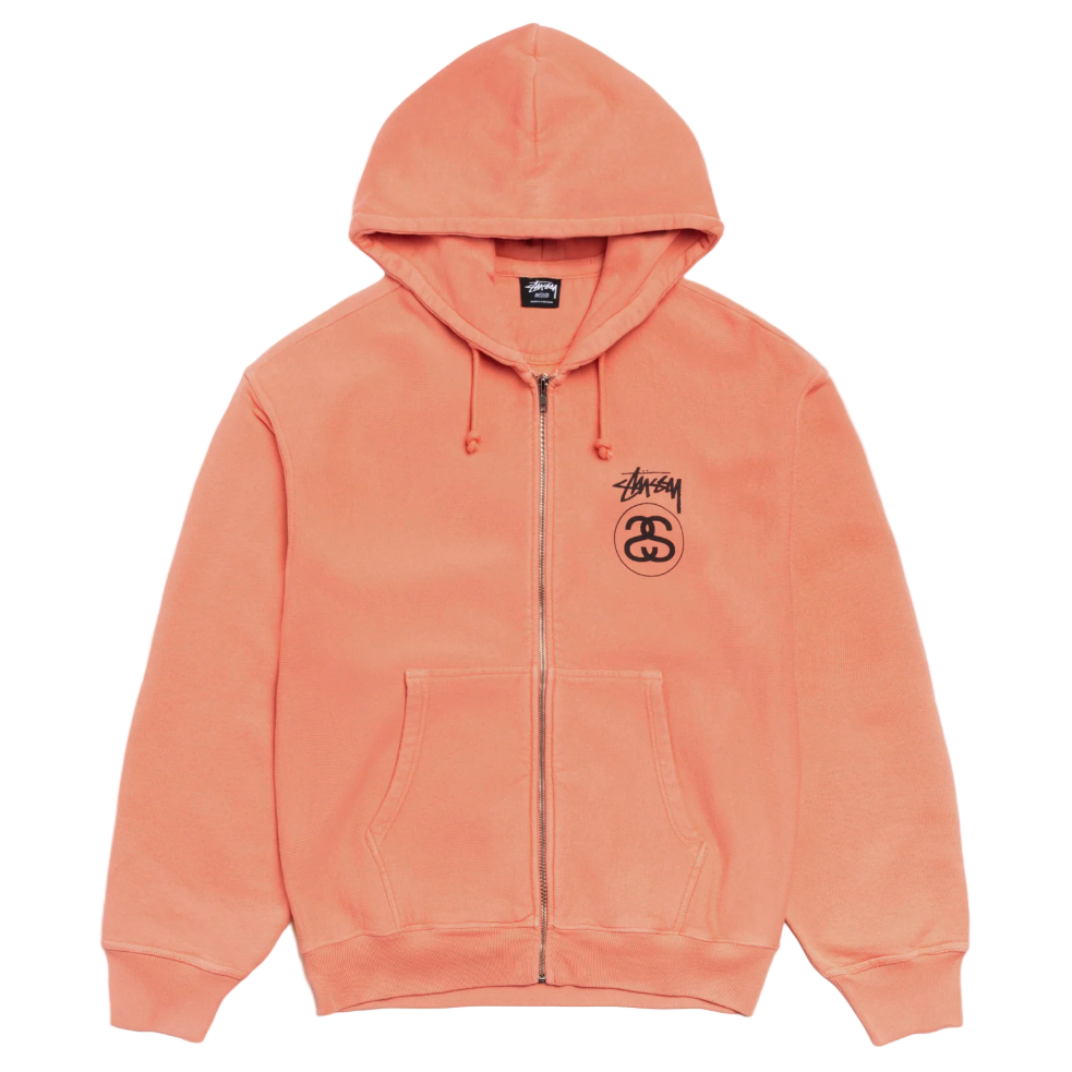 Stock Link Zip Hoodie Pigment Dyed 'Sherbert'
