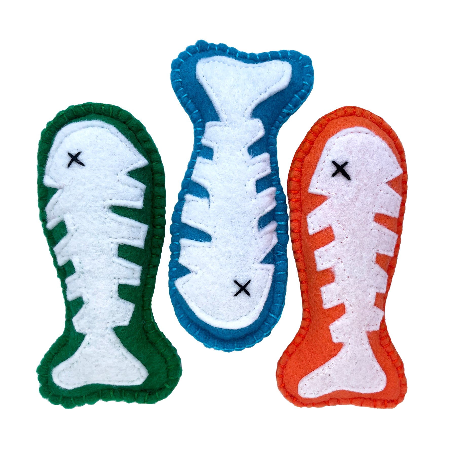 Fish 'n' Bones (1 Fish) - Catnip/Silvervine Cat Toy