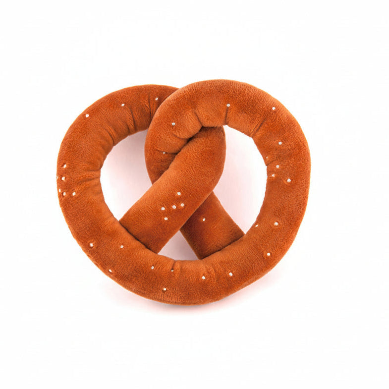 Poochie Pretzel Plush Dog Toy